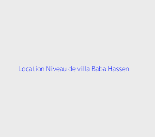 Location Niveau de villa F4 Alger